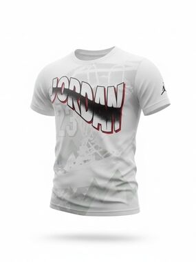 Jordan Boy's White Graphic T-Shirt - 'Jordan 23'